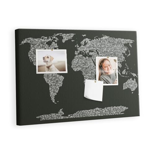 Tableau mural maison en liège 60x40 pour organiser notes et photos de projets scolaires