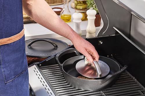 Image of Le Creuset Stainless Steel Grill Press, 7 inch