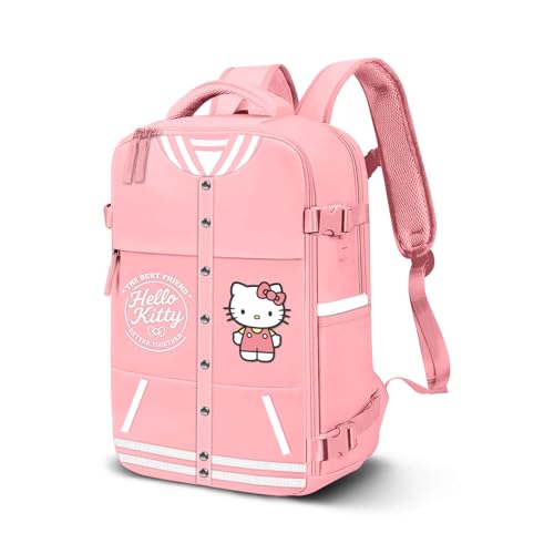 HELLO KITTY Mochila Mercury 2,0 viagem cabine avião 40 x 20 x 25 cm unissexo adulto (embalagem de 1), Hello Kitty Rosa, Mochila Mercury 2.0