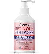 Alozera Skin Firming Body Lotion, Rejuvenating Anti-Aging Moisturizing Cream with Retinol, Collag...