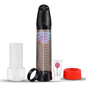 UTIMI Penispomp automatische masturbatoren seksspeelgoed mannen trainingsapparaat voor pennis vergroting van de peniserectie met penisring en 3D realistische vagina 4 zuigniveaus