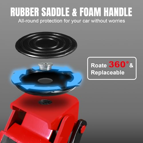 Image of Big RED Hydraulic Low Profile Service /Floor Jack with Dual Piston Quick Lift Pump, 4 Ton (8,000 lb.) Capacity