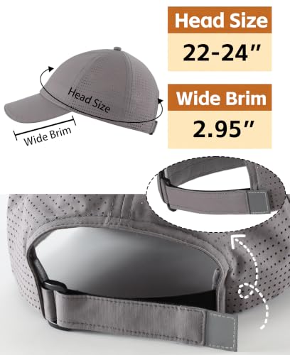Image of Home Prefer Reflective Water Repellent Quick Dry Airy UPF50+ Sun Hat for Men Women Outdoor Sports Baseball Caps Unisex