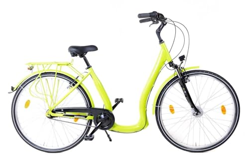 28 Zoll Alu Fahrrad City Bike Damen 7 Gang Nabenschaltung Tiefeinsteiger Hellgrün 28 Zoll Alu Fahrrad City Bike Damen 7 Gang Nabenschaltung Tiefeinsteiger Hellgrün