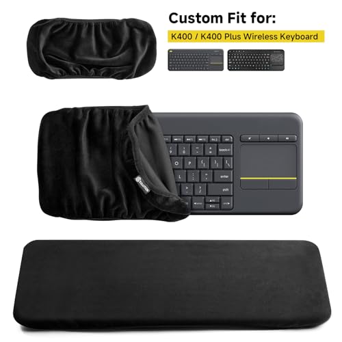 Funda protectora para teclado Logitech K400 Plus negra miniatura 3