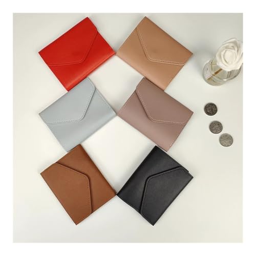 Wallets for Women Small Hasp Girl Credit Card Holder for PU Leather Coin Purse Female Wallet Short Purses for Women (Black 1PCS)2