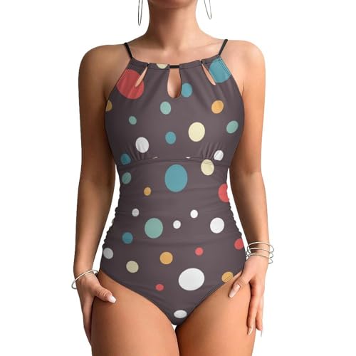Maillot de bain une pièce contrôle ventre avec effet gainant et décolleté élégant