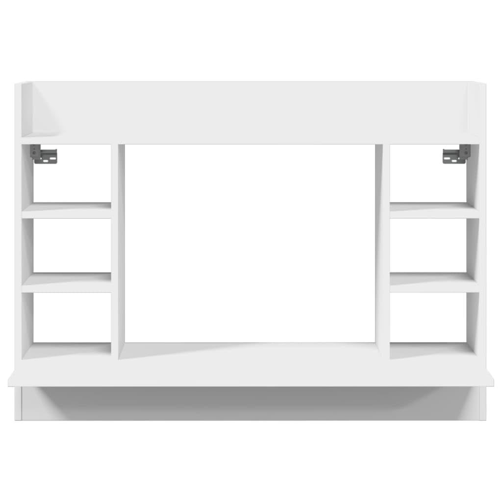vidaXL Escritorio de Pared Madera de ingeniería Blanco 105x48x75 cm