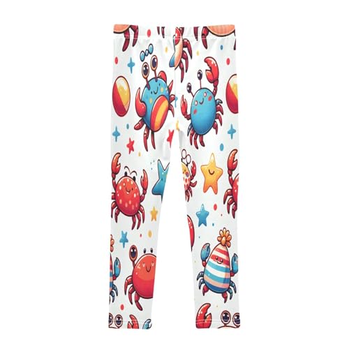 Bolaz Toddler Girls Leggings Printed Yoga Pants Leggings Cute Crabs for Kids2
