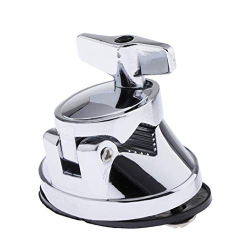D DOLITY Drum Tom Mount Bracket Mounting Hardware with Base Plate (Silver)