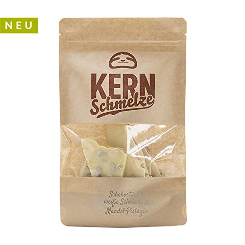 KERNschmelze Schokoladen-Tafeln - Manufaktur Bruchschokolade 350g - Zart schmelzende weiße Schokolade mit Mandeln… – Bild 3