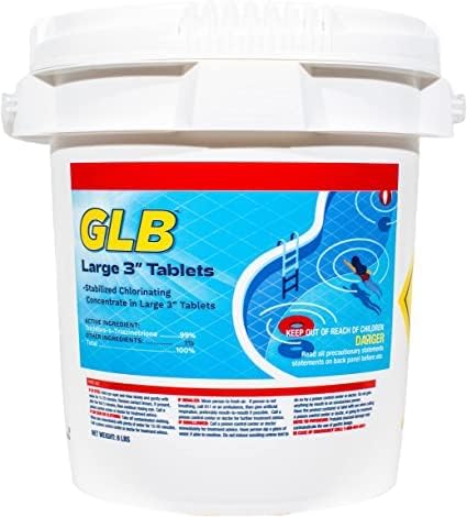GLB 71230A 3-Inch Chlorine Sanitizing Tablets, 8-Pound,Large