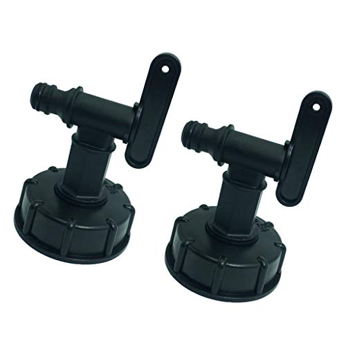 Preisvergleich Produktbild FLAMEER 2X 1000L IBC Tonne Adapter Gartenbewässerungsschlauch Anschluss Fitting Tool