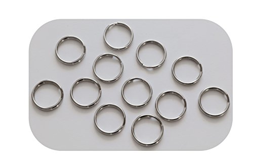 LOT DE 25 FERMOIRS ANNEAUX PORTE CLES/CLEFS 15mm METAL ARGENTE - LIVRAISON GRATUITE - CREATION PERLES Cover
