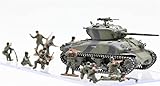 dragon 1/72 sherman firefly Modèle préconstruit Pour US M4A1 (76) W VVSS Sherman France 1944 + 12 soldats américains dans la Seconde Guerre mondiale 1:72 réservoir ABS modèle préconstruit