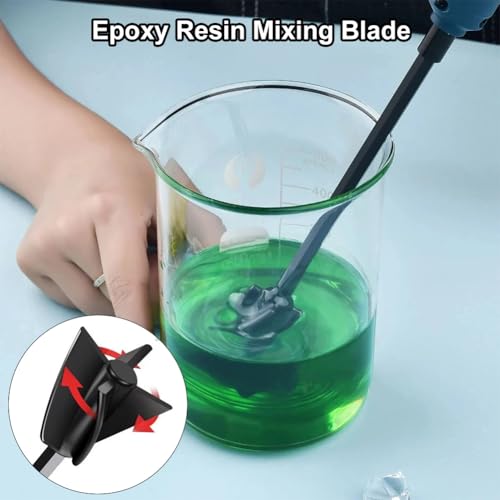 Epoxidharz Rührer,wiederverwendbarer Farbmischer,6 Stück Epoxidharz Mischpaddel,Rührstab Bohrmaschine,Mixer Aufsatz Bohrmaschine für Harz,Farbrührer Epoxidharz Mischpaddel,Farbmischer,Farbrührer