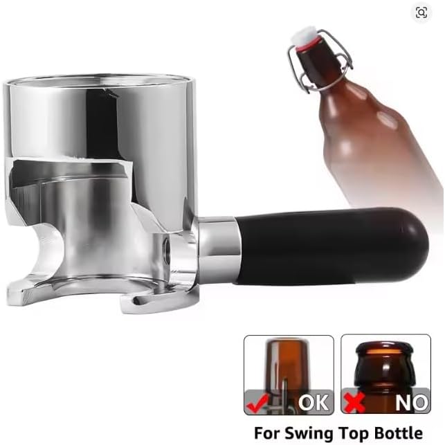 Lock Clamp Ring Adapter for No-foam Bottle Filling Device, for Crown Glass Bottle, PET Bottle(Swing Tot Bottle)