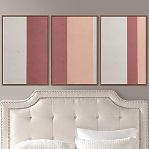signwin 3 Piece Framed Canvas Wall Art Abstract...