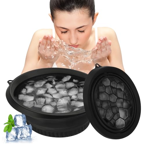 Image of Face Bowl for Ice with Built-In Icetray,Black