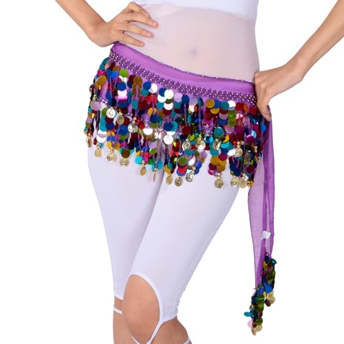Jupe à paillettes scintillantes évasée pour festival de danse et soirée
