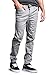 Victorious Mens Twill Jogger Pants, Dark Grey M