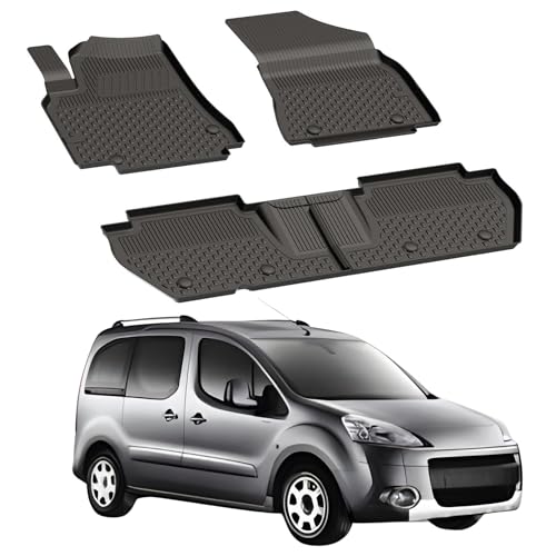 Sahler Fußmatten Automatten kompatibel mit Peugeot Partner Tepee 2008-2018 | 4.5D Premium TPE Gummi Antirutsch Gummimatten Wasserdicht Car Auto Matte Schwarz