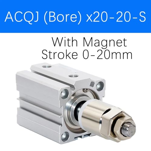 Cylindre pneumatique compact ACQ32 alésage 32mm course 0-20mm - 2