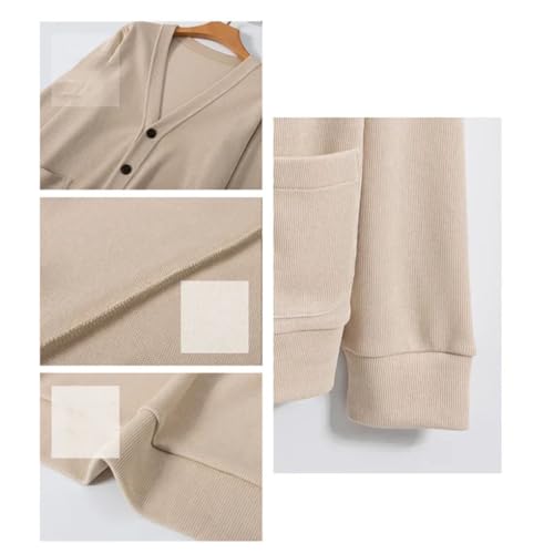 Men's Cardigan Sweaters Long Sleeve V-Neck Casual Slim Fit Button Down Knit Sweater Tops3