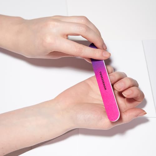 Lima de uñas profesional TWEEZERMAN de doble cara para dar forma con alta precisión 4