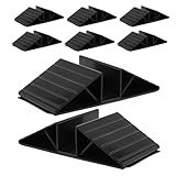 WEKAMOS 8 Stück Teiliges Dreieckige Pet Gate Stützfüße Freistehende Hundegatter Stabilisierung Verstärkte Basis für Isolationszaun Kompatibel mit Meisten Hundegattern Schwarz