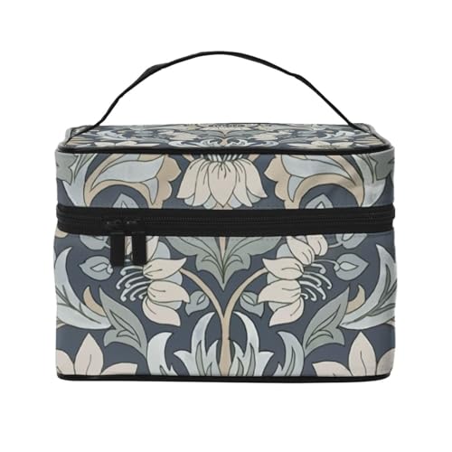 化粧ポーチ ウィリアムモリス 花柄(1) メイクポーチ 洗面用具ケース トイレタリーバッグ バスルームポーチ トラベルポーチ スキンケアポーチ 化粧品入れ 小物入れ 洗面用具入れ 旅行収納 お風呂 軽量 小型 自立 出張 携帯用 大容量