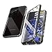 Produktbild Hülle Kompatibel mit Samsung Galaxy S21 Ultra(6.8") 5G Magnetische Handyhülle,Metallrahmen 360 Grad Schutzhülle Vorne und Hinten Gehärtetes Glas Magnet Case Panzerglas Doppelseitige hülle,Schwarz