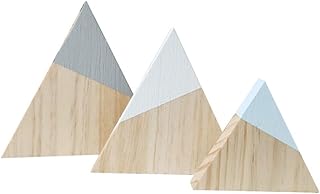 Décoration De Montagne en Bois 3 Pièces Panneau De Table De Montagne en Bois Rustique Décoration De Style Ferme pour