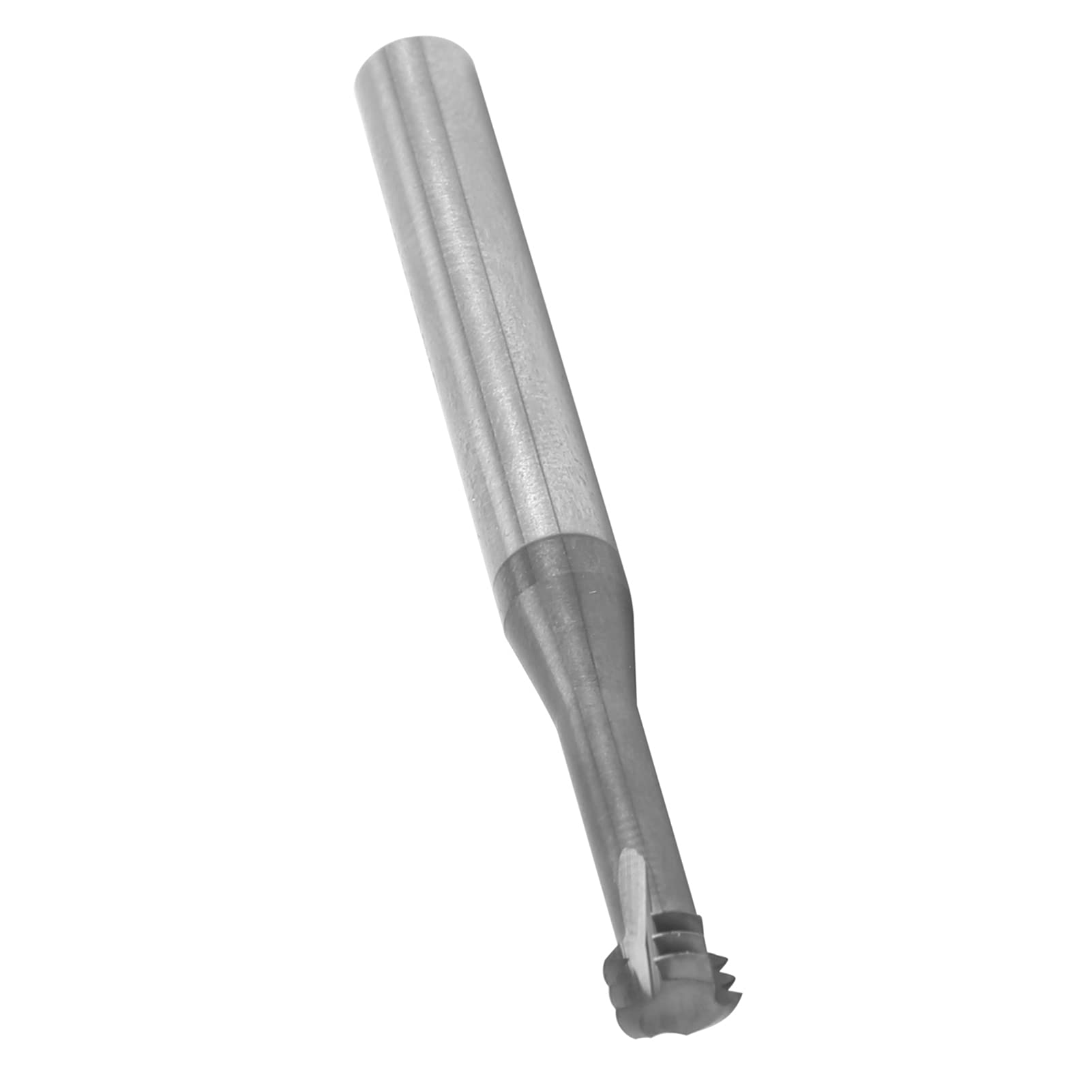 Fresa, Herramienta de Grabado de Alambre 3 Dientes Acero Tungsteno M8x1,25xD6x60, con Arco Totalmente Cortado, para Aluminio Cobre Acero Inoxidable Aleación Acero