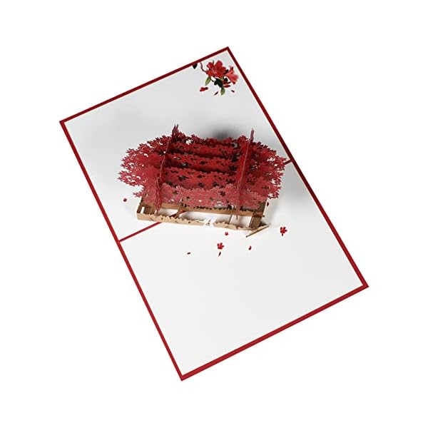 Magic Ants Tarjeta de arce – Tarjeta pop up amor – Tarjeta de San Valentín – Tarjeta de cumpleaños 3D – Tarjetas de… - Imagen 7