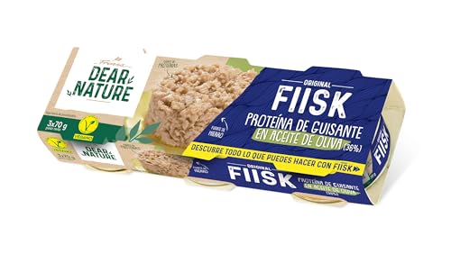 Dear Nature- FIISK proteína de guisante en Aceite de Oliva 3x70