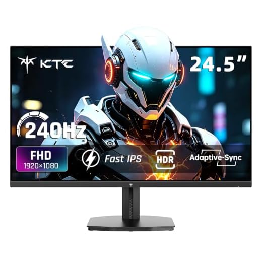 KTC 24.5 Inch 240Hz Gaming Monitor, FHD Fast IPS Computer Monitor H25T7-A