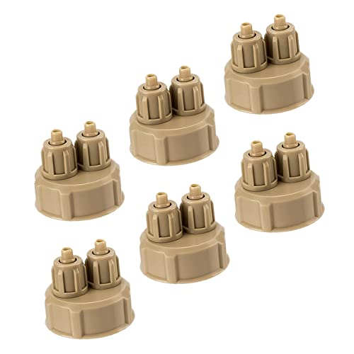 BELLIFFY Co2 Bottle Caps 6 Pack for Bottle Caps Crafts Quick Screw for Aquarium Use Carbon Dioxide System
