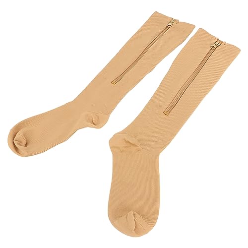 Bas de compression avec fermeture éclair femme circulation jambes et varices