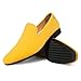 UUBARIS Mens Casual Velvet Loafers Lightweight Slip-on Dress Shoes Fashion Style Driving Shoess Yellow Size 8