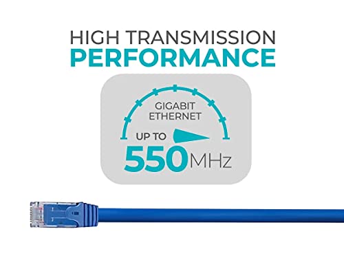 image for Monoprice Cat6 Ethernet Patch Cable - Snagless RJ45, 24AWG Stranded Pu