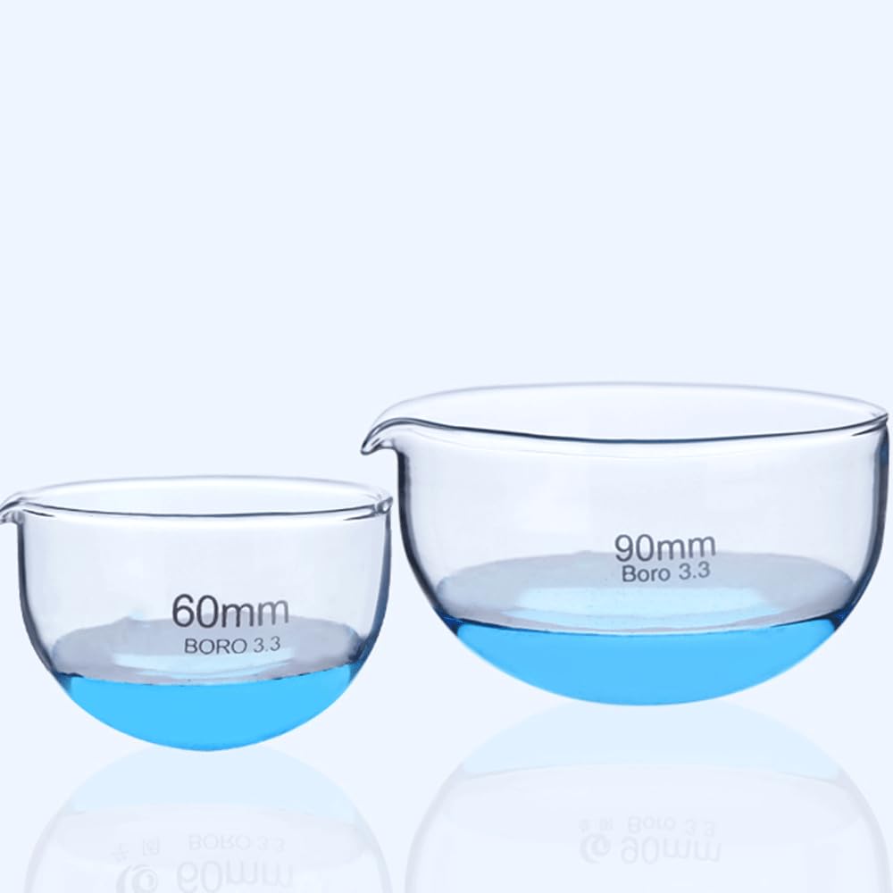 1 cápsula de evaporación de vidrio borosilicato, material de laboratorio for experimentos químicos.(150mm Flat)
