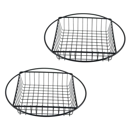 Cabilock 2Pcs Stainless Steel Snack Baskets French Fries Storage Containers for Kitchen Organization for Home Restaurant Buffet and Parties