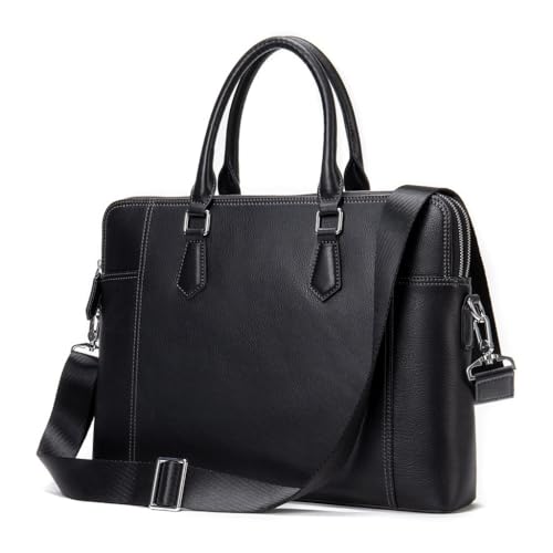 Leather Briefcase for Men Business Handbag Computer Bag Men's Large Capacity Commuter Briefcase