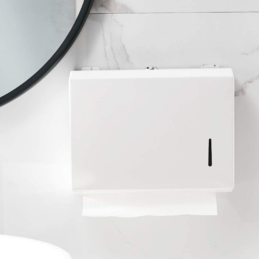 BKEKM Dispenser Salviette Dispenser di Asciugamani di Carta Commerciale con Dispenser di Asciugamani a Parete in Acciaio Inossidabile con Serratura per Hotel da Bagno di casa Moda