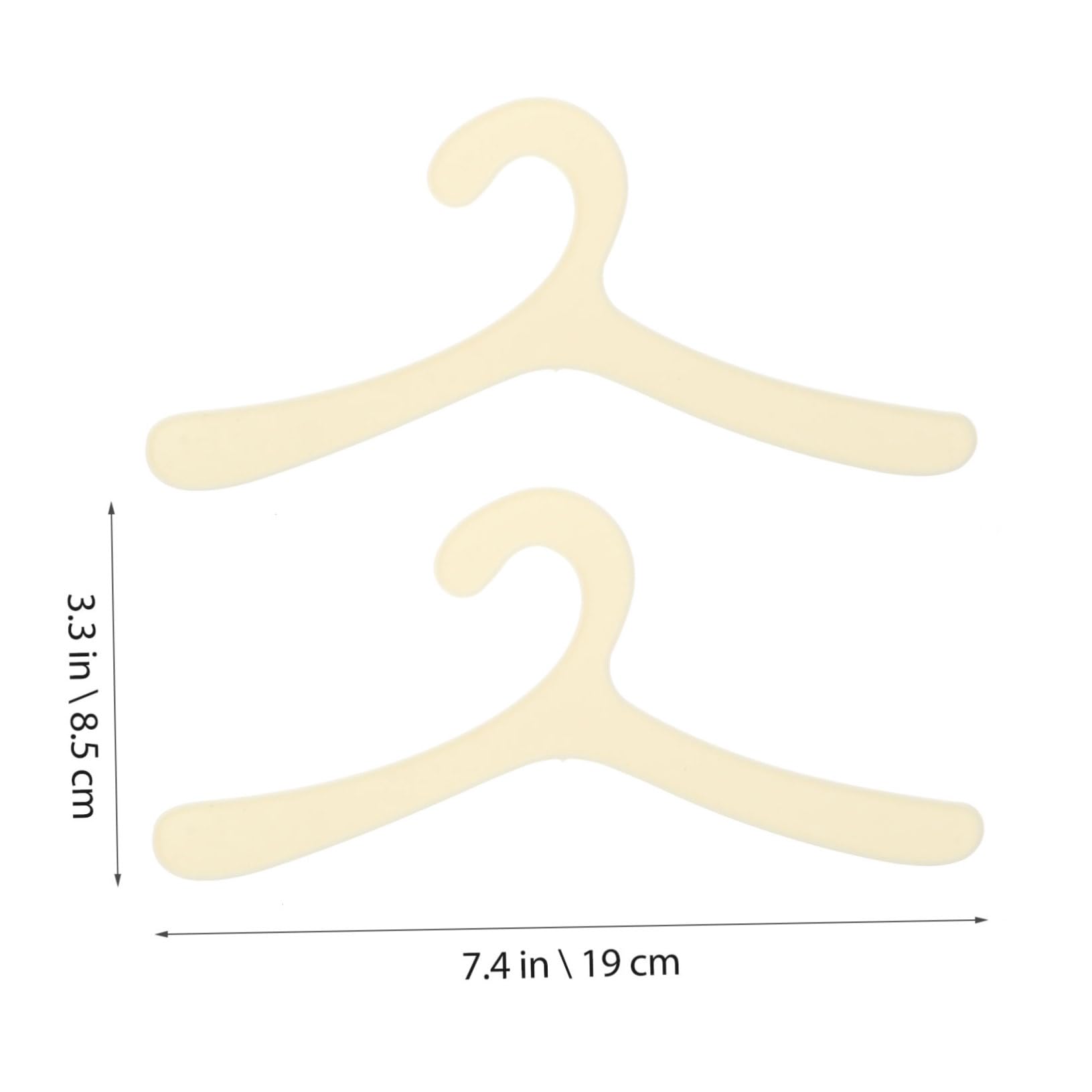 BCOATH 20Pcs Puppy Apparel Hanger Lightweight Plastic Pet Clothing Hanger for Dogs for Organizing Pet Costumes and Outerwear Durable and Portable Storage