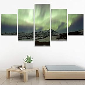SIGNWIN 5 Panel Canvas Wall Art Astronomy &...