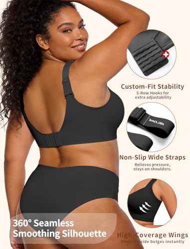 Image of Jelly Push Up Bra for Women Wireless Comfortable Seamless Full Coverage Bra