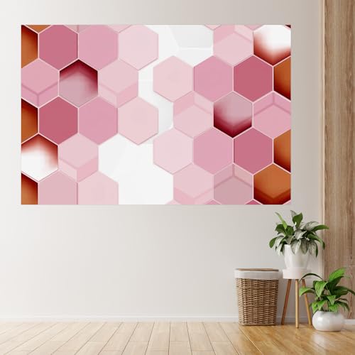 SIGNFORD Wall Mural Abstract Geometric Pattern Removable Wallpaper Wall Sticker