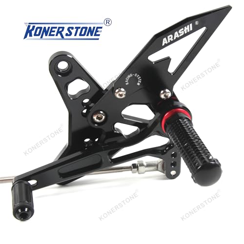 Repose-pieds réglables Suzuki SV650X commandes reculées noires